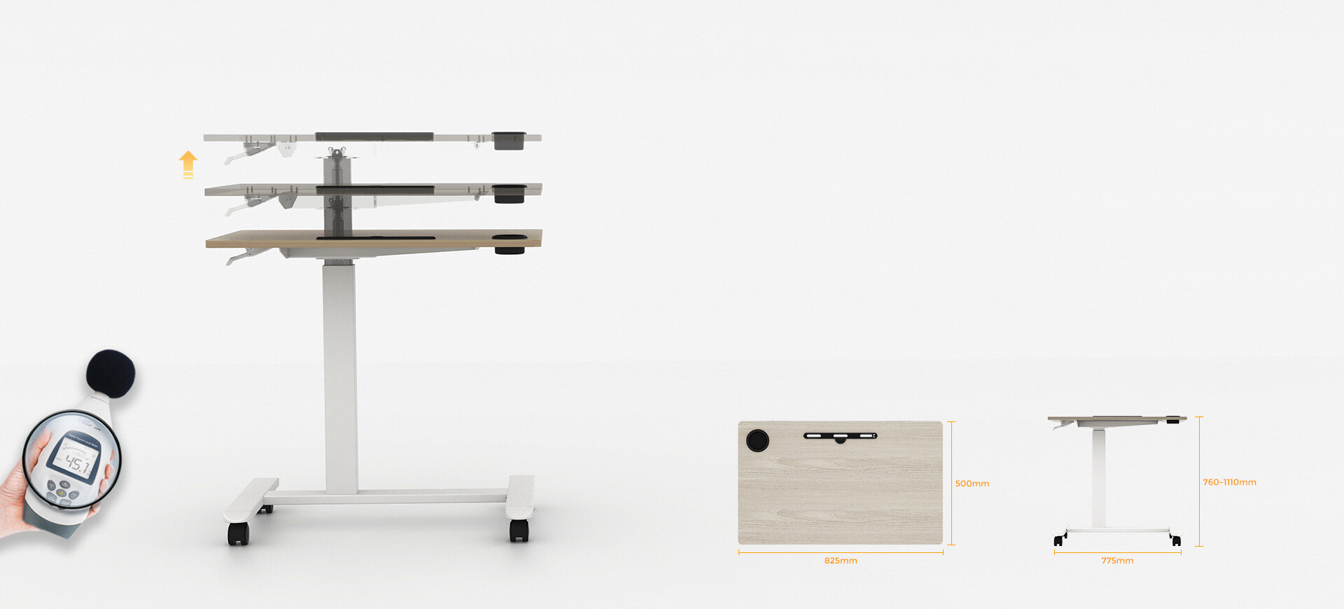 adjustable laptop desk table,adjustable height desk table
