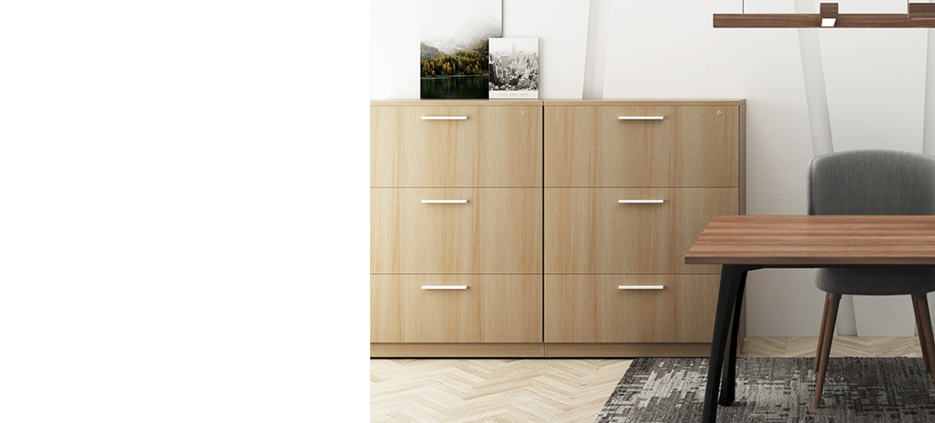 3 drawer file cabinet,wood office storage cabinet