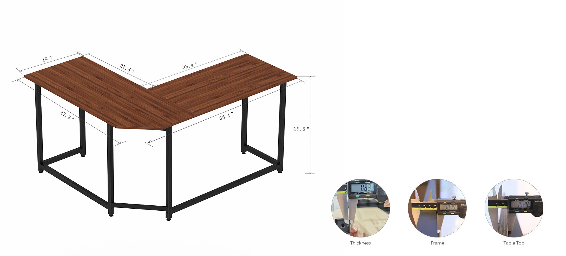 Home desk,corner desk,home office work