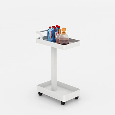 Double layer mobile storage rack