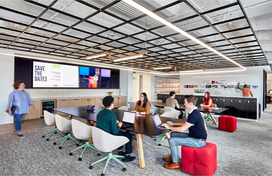 Gensler designs an office for Gensler that  will meet its needs for the next 10 years