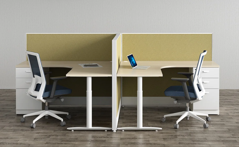 l-shaped modular cubicle