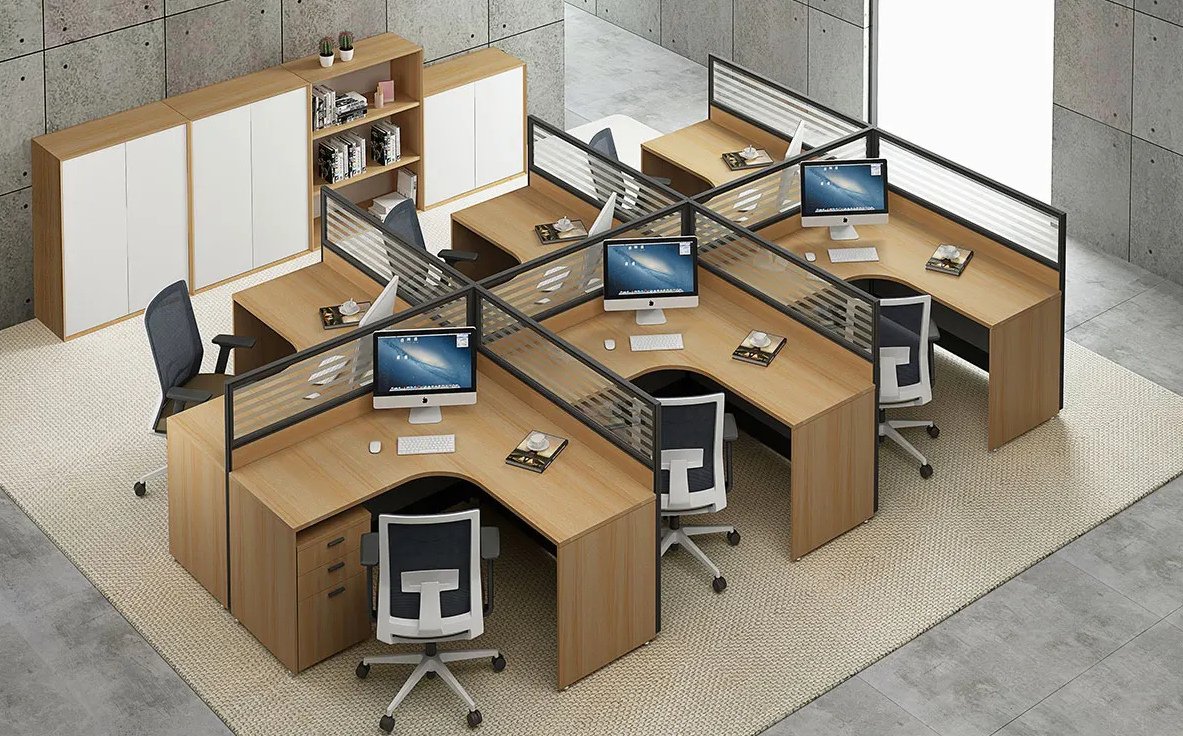 modular x-shape cubicle design