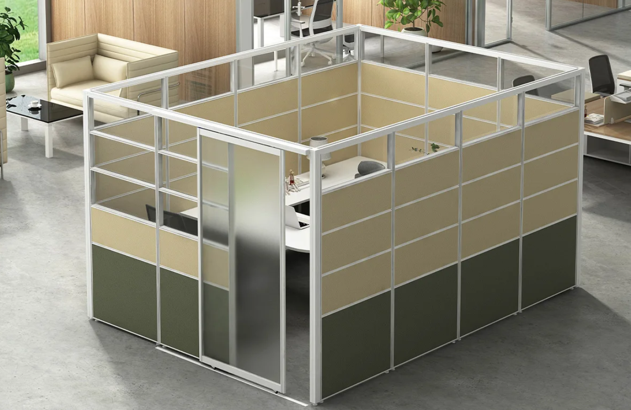 sliding door office private cubicle room