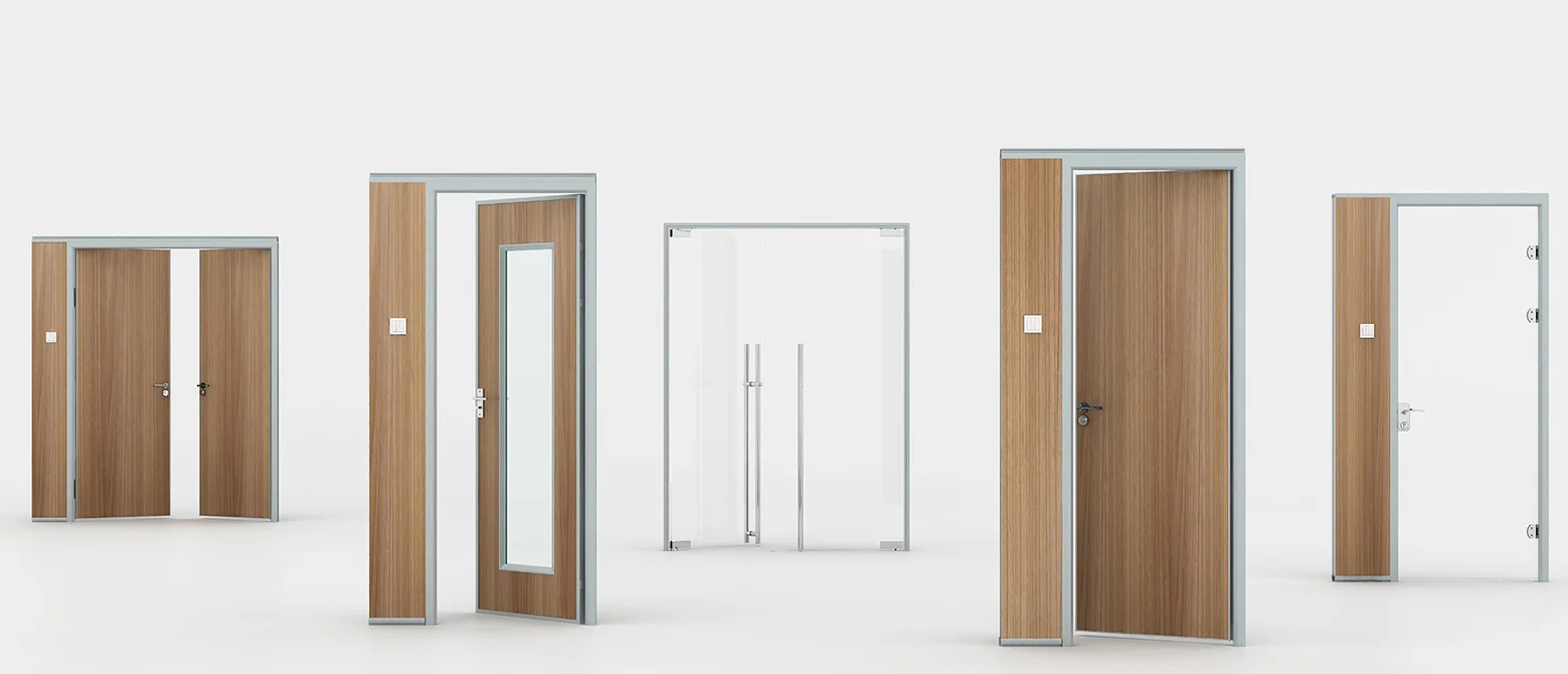 custom full height glass partition wall