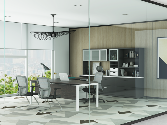 manager l-shaped table