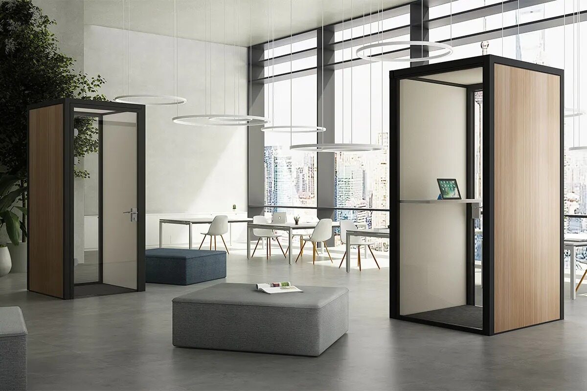 Glass partition pod