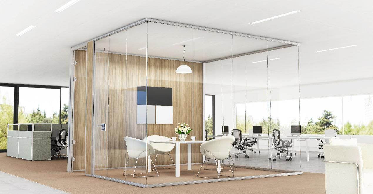glass partition rooms