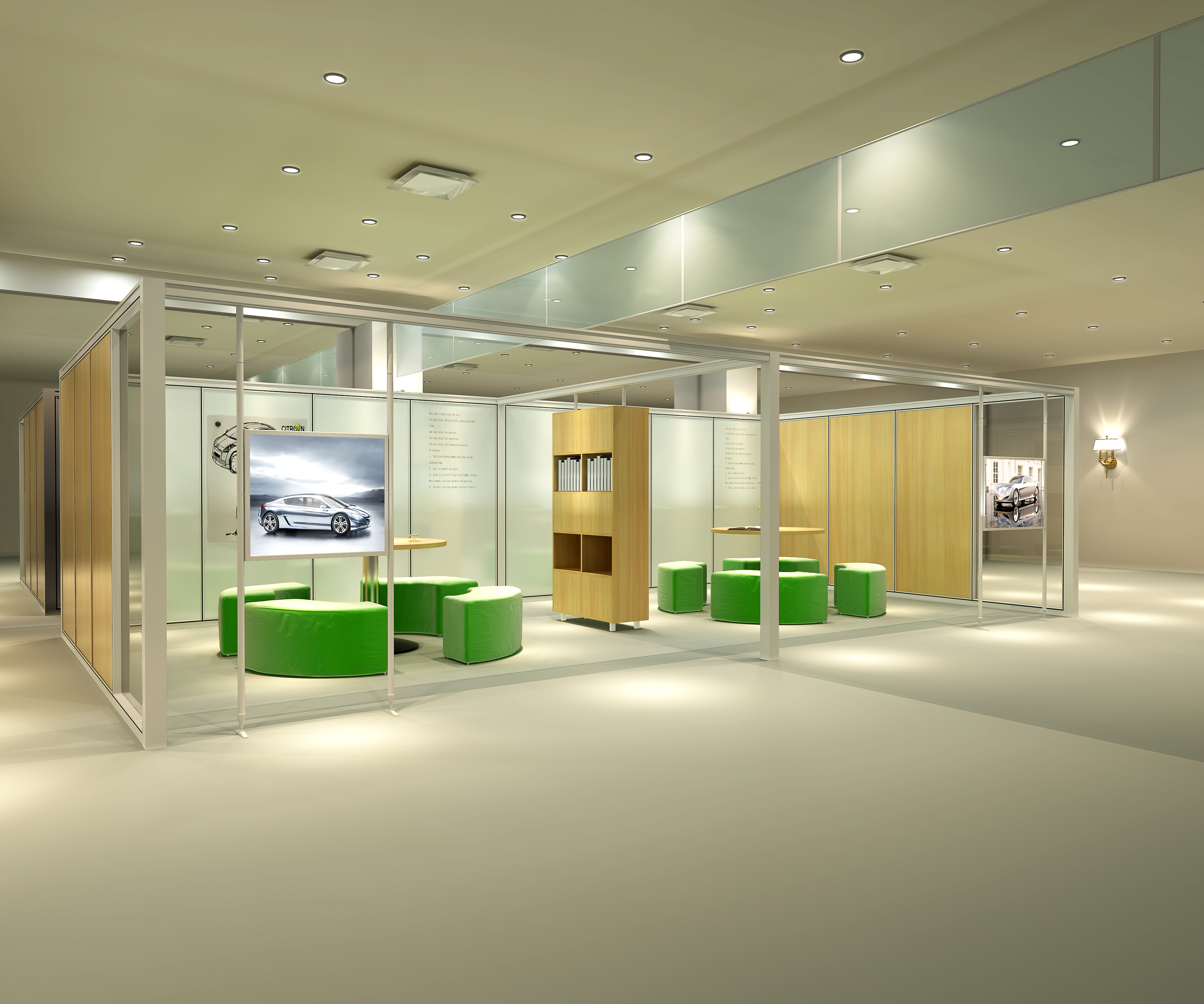 glass partition walls