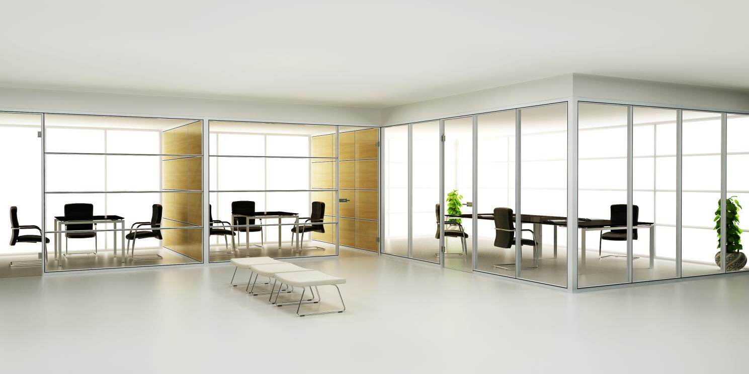 partition wall for glass