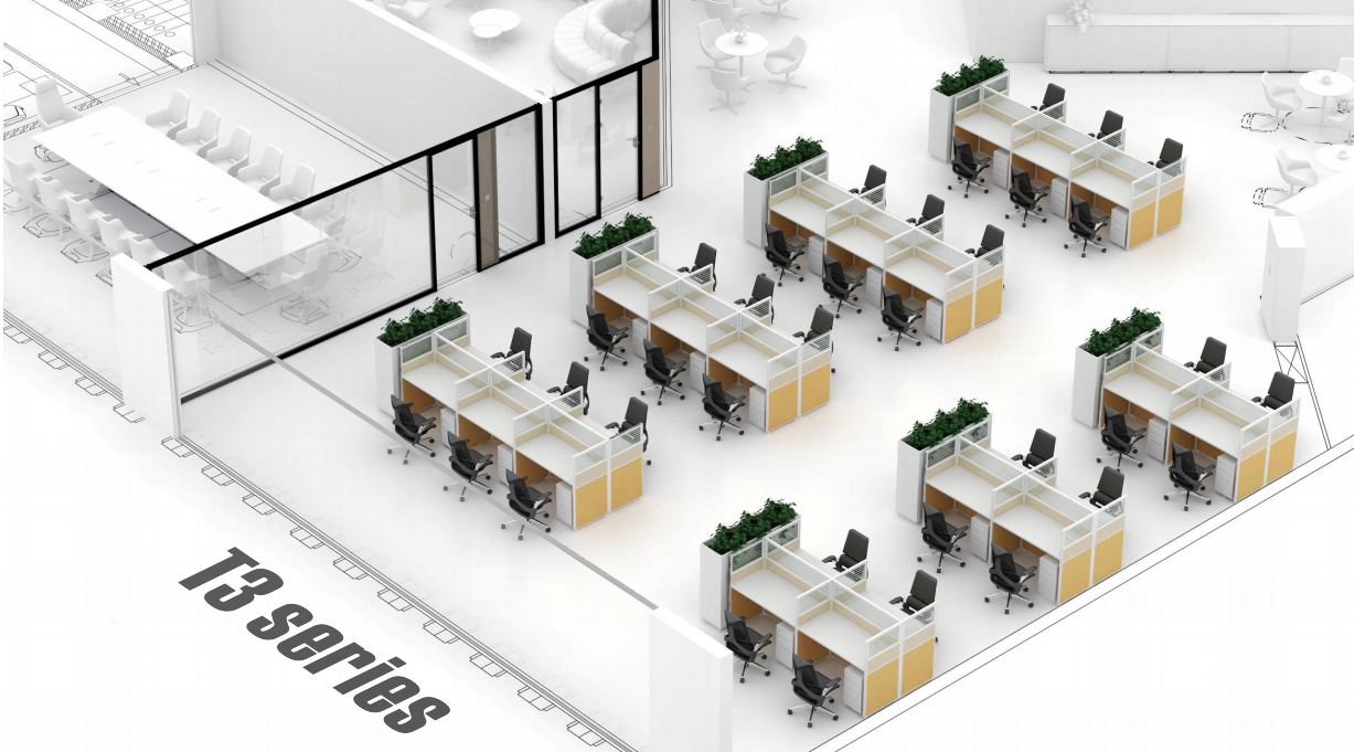 Modern Office desk：Modular Office Cubicle | Office Partition for Southeast Asia