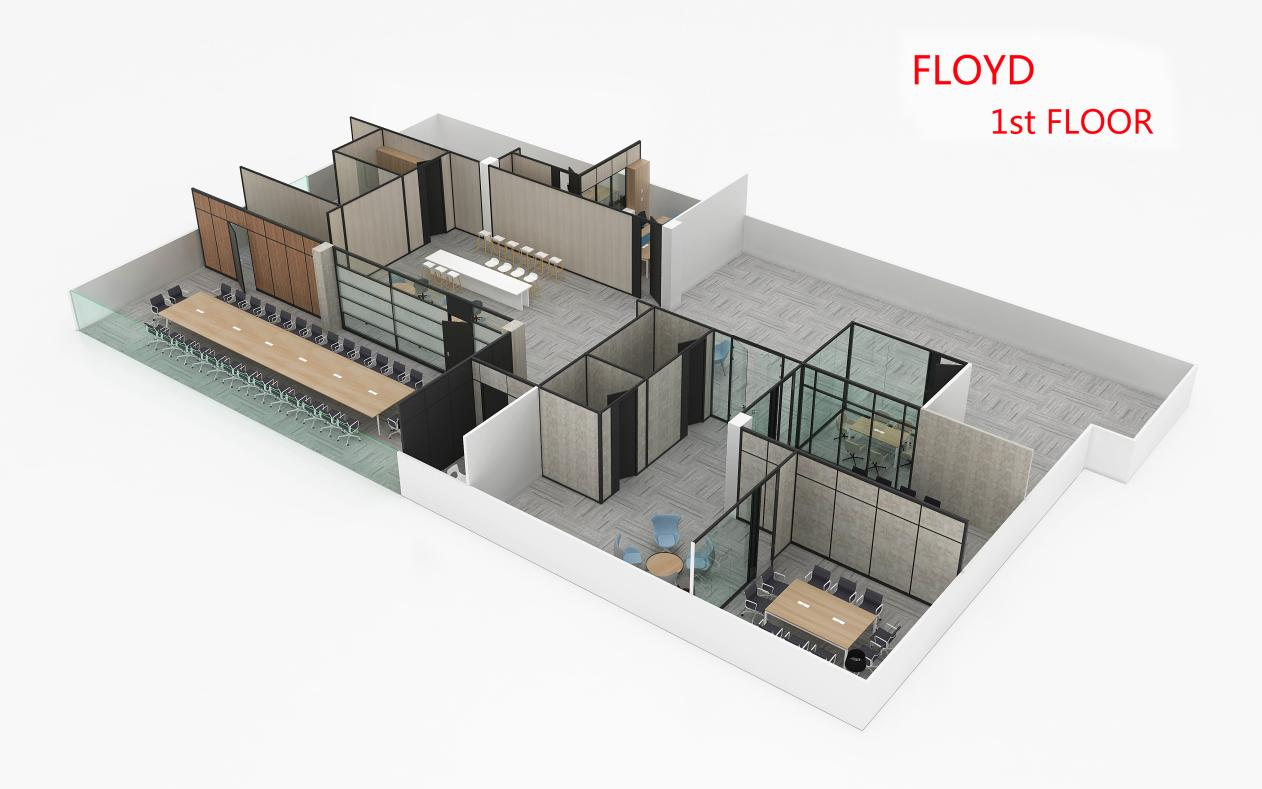 Full Height Glass Partition Walls
