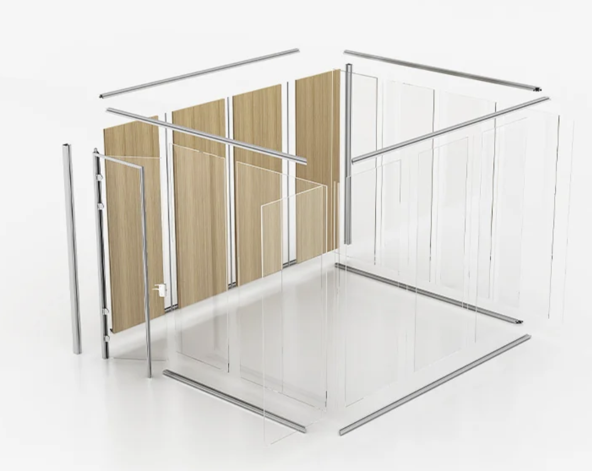 glass partition wall