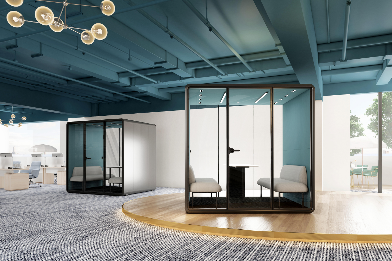 Office Pod in Modern Workspaces: Acoustic Booths for works