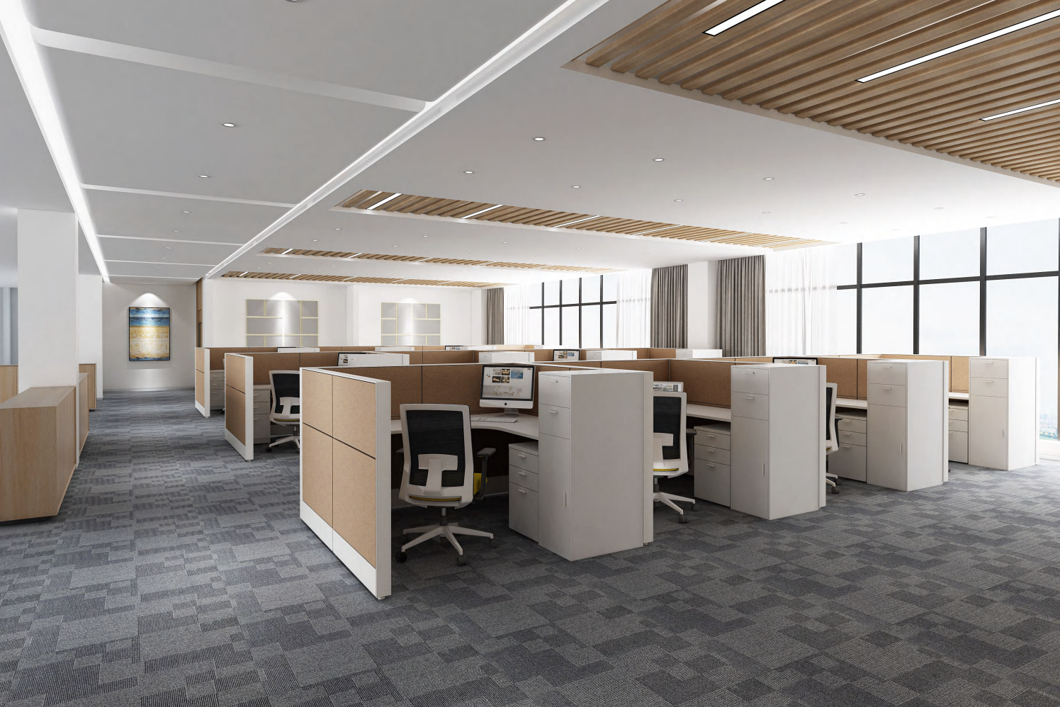 T10 Workstation: Modular Cubicle Office Furniture Solution for Projects