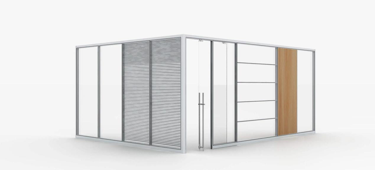 Modern Demountable Glass Partitions Wall Systems by M&W