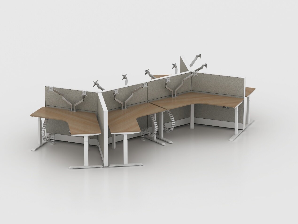 traditional fixed desks