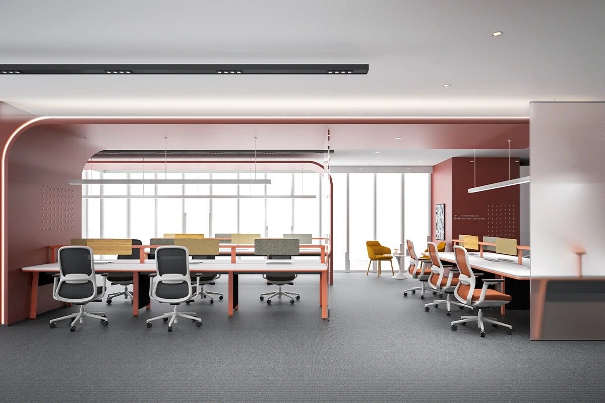 office workstation benching