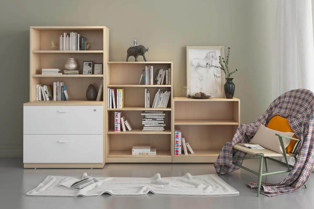 M&W's wooden bookcase