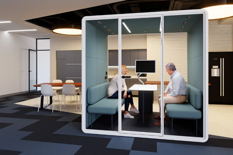m&w-partition-wall-office-pod-with-people-talking-inside