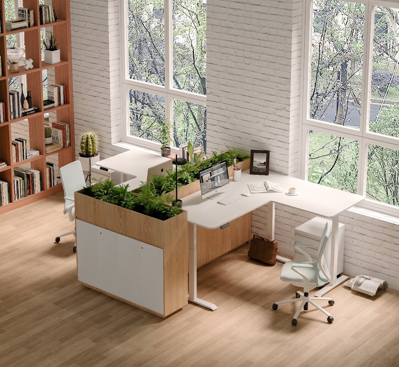 corner standing desk