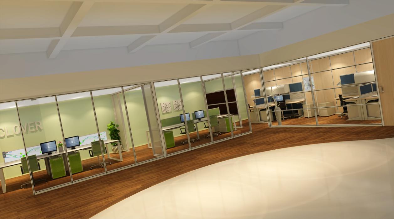 M&W glass partition