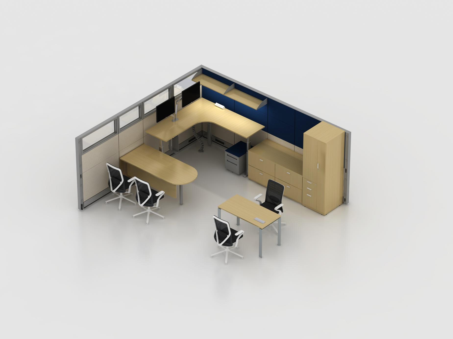 Height-adjustable desk
