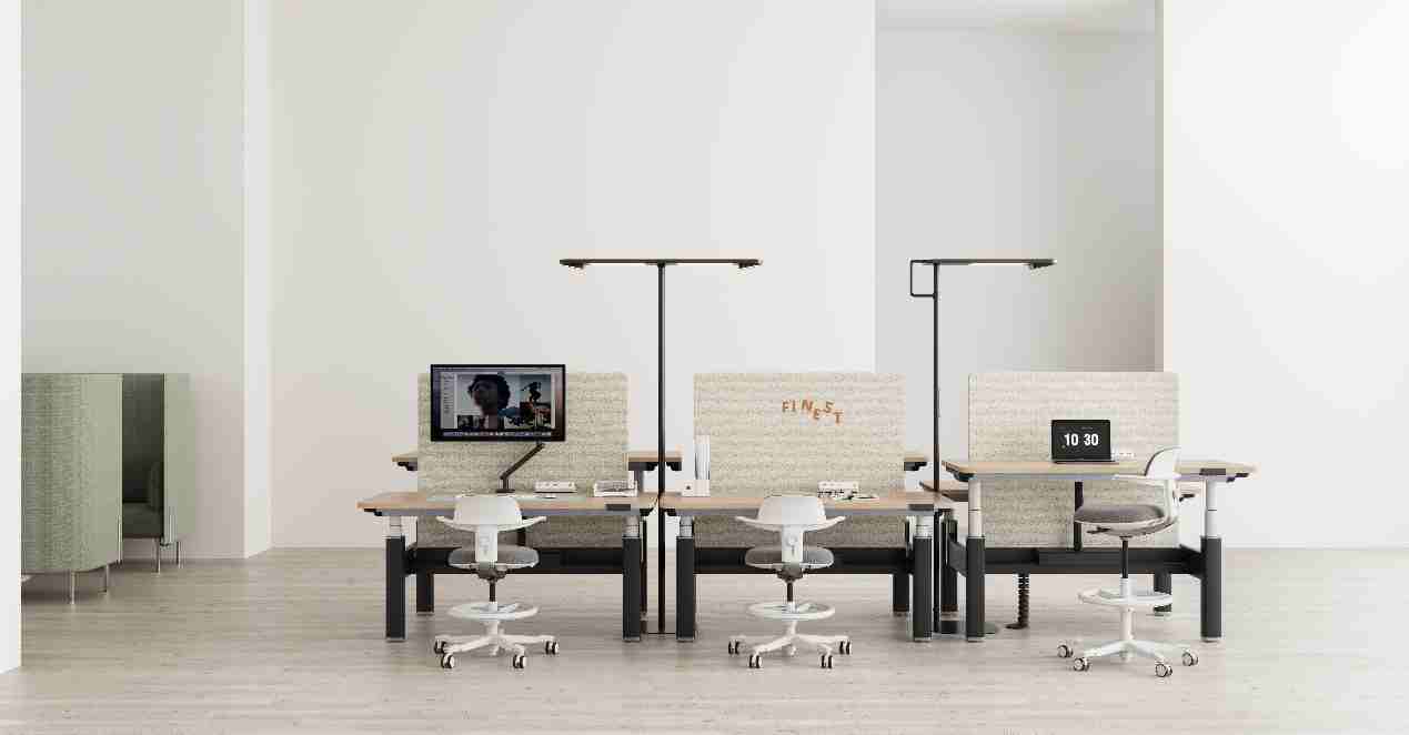 How can modern minimalist office furniture be integrated into the workspace? An analysis of applications ranging from open-plan areas to executive offices.