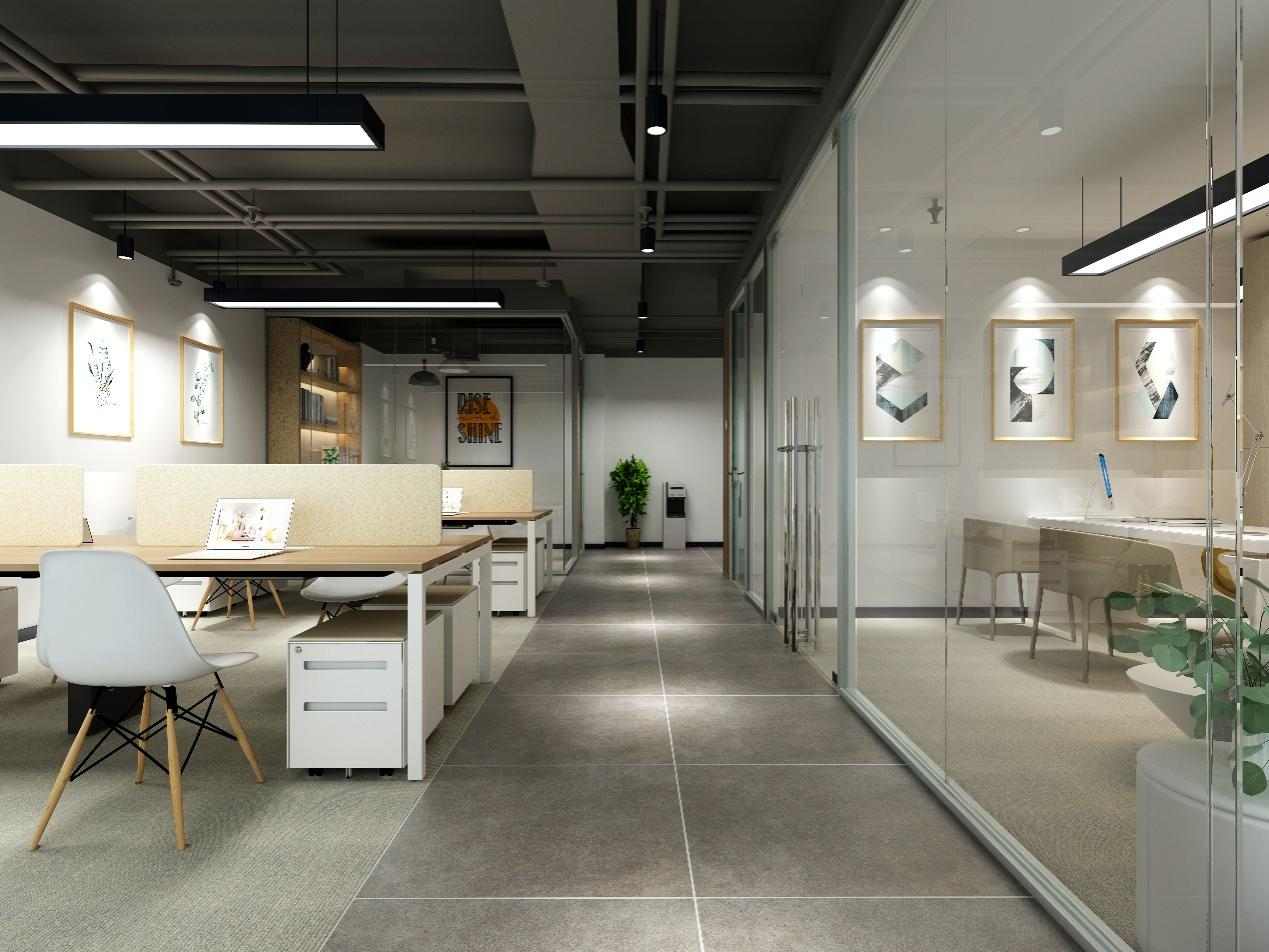 glass partition wall